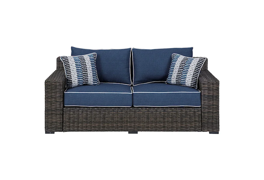 Grasson Lane Loveseat w/ Cushion by Signature Design by Ashley at Esprit Decor Home Furnishings